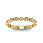 Load image into Gallery viewer, marquise-and-dot-stacked-wedding-band-ring-in-yellow-gold-FD8641B-NL-YG.jpg
