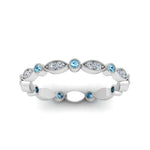 Load image into Gallery viewer, marquise-and-dot-stacked-wedding-band-ring-with-blue-topaz-in-white-gold-FD8641BGICBLTO-NL-WG.jpg
