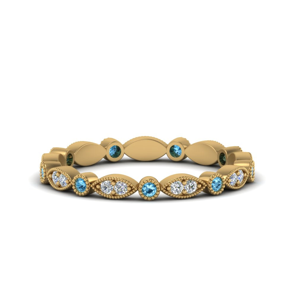 marquise-and-dot-stacked-wedding-band-ring-with-blue-topaz-in-yellow-gold-FD8641BGICBLTO-NL-YG.jpg