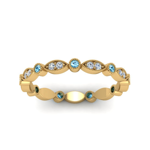 marquise-and-dot-stacked-wedding-band-ring-with-blue-topaz-in-yellow-gold-FD8641BGICBLTO-NL-YG.jpg