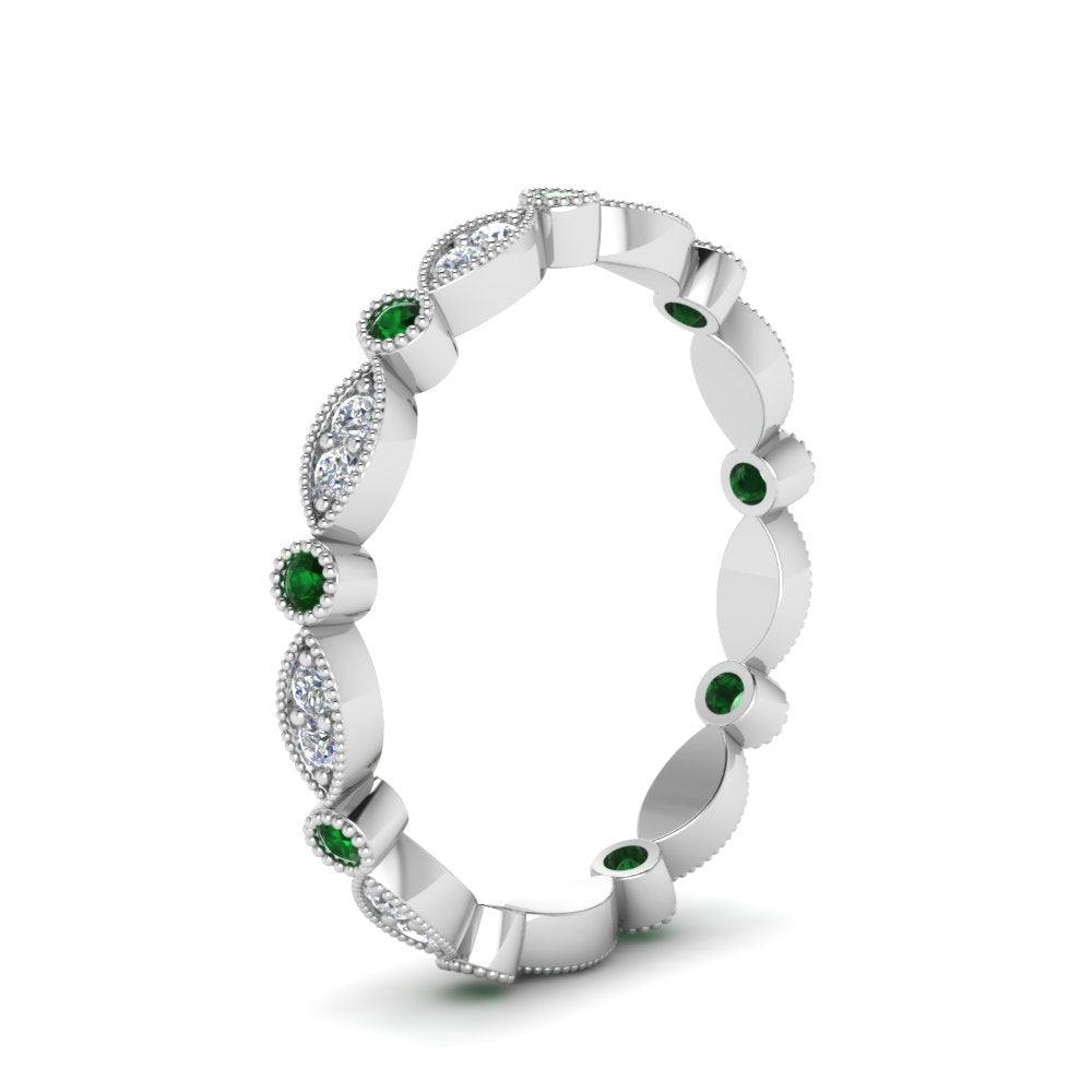 marquise-and-dot-stacked-wedding-band-ring-with-emerald-in-white-gold-FD8641BGEMGR-NL-WG.jpg