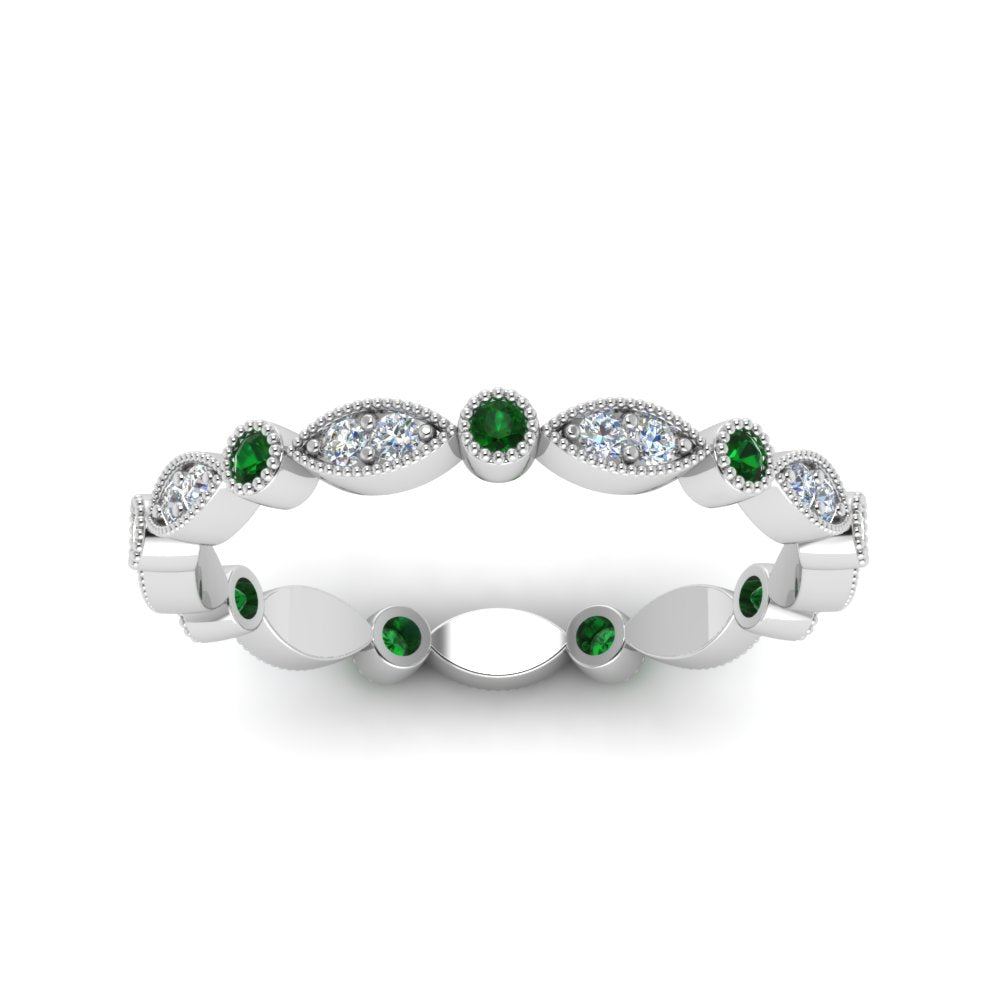 marquise-and-dot-stacked-wedding-band-ring-with-emerald-in-white-gold-FD8641BGEMGR-NL-WG.jpg