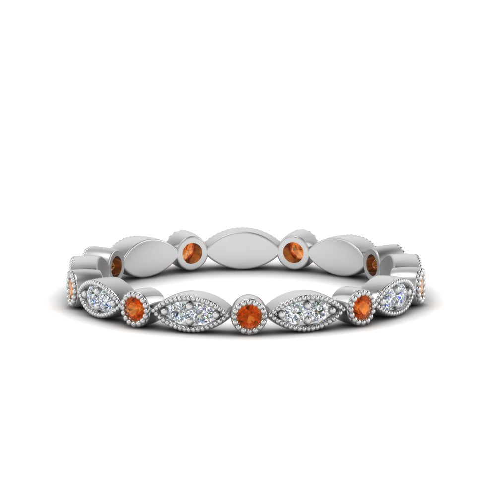 marquise-and-dot-stacked-wedding-band-ring-with-orange-sapphire-in-white-gold-FD8641BGSAOR-NL-WG.jpg