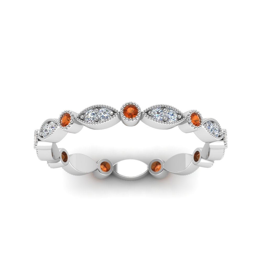 marquise-and-dot-stacked-wedding-band-ring-with-orange-sapphire-in-white-gold-FD8641BGSAOR-NL-WG.jpg