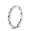 Load image into Gallery viewer, marquise-and-dot-stacked-wedding-band-ring-with-pink-sapphire-in-white-gold-FD8641BGSADRPI-NL-WG.jpg