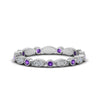 Load image into Gallery viewer, marquise-and-dot-stacked-wedding-band-ring-with-purple-topaz-in-white-gold-FD8641BGVITO-NL-WG.jpg