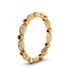 Load image into Gallery viewer, marquise-and-dot-stacked-wedding-band-ring-with-ruby-in-yellow-gold-FD8641BGRUDR-NL-YG.jpg