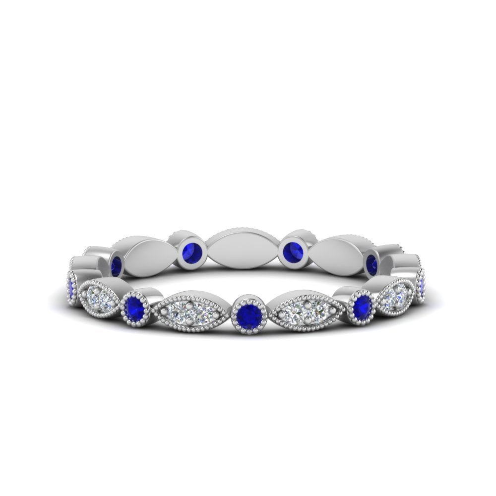 marquise-and-dot-stacked-wedding-band-ring-with-sapphire-in-white-gold-FD8641BGSABL-NL-WG.jpg