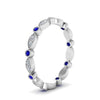 Load image into Gallery viewer, marquise-and-dot-stacked-wedding-band-ring-with-sapphire-in-white-gold-FD8641BGSABL-NL-WG.jpg