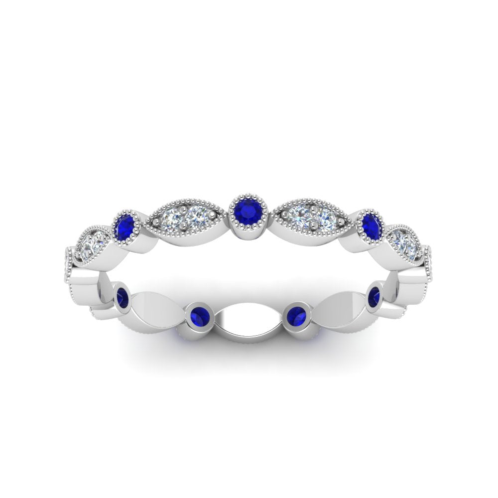 marquise-and-dot-stacked-wedding-band-ring-with-sapphire-in-white-gold-FD8641BGSABL-NL-WG.jpg