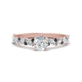 Thumbnail 68 - marquise-and-round-black-diamond-classic-vintage-engagement-ring-in-FD11063RORGBLACKANGLE3-NL-RG