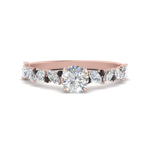 marquise-and-round-black-diamond-classic-vintage-engagement-ring-in-FD11063RORGBLACKANGLE3-NL-RG