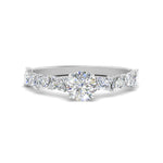 Load image into Gallery viewer, marquise-and-round-diamond-classic-vintage-engagement-ring-in-FD11063RORANGLE3-NL-WG
