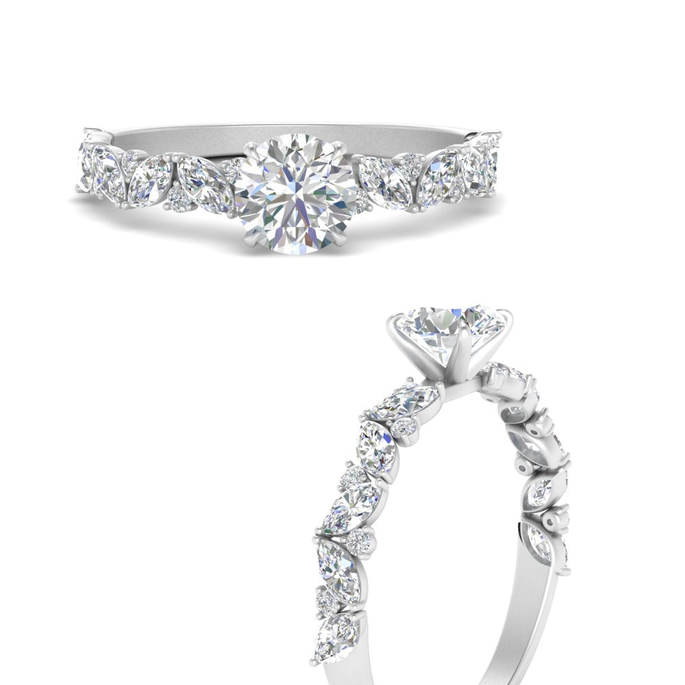 marquise-and-round-diamond-classic-vintage-engagement-ring-in-FD11063RORANGLE3-NL-WG