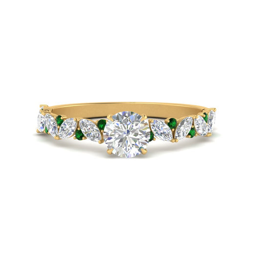 marquise-and-round-emerald-classic-vintage-engagement-ring-in-FD11063RORGEMGRANGLE3-NL-YG