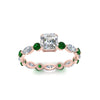 Load image into Gallery viewer, marquise-and-round-eternity-asscher-cut-diamond-engagement-ring-with-emerald-in-rose-gold-FDEWB9398ASRGEMGRANGLE5-NL-RG_1cc82e1e-331d-4236-ad90-44519536c556.jpg?v=1756456618