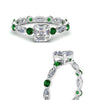 Load image into Gallery viewer, marquise-and-round-eternity-asscher-cut-diamond-engagement-ring-with-emerald-in-white-gold-FDEWB9398ASRGEMGRANGLE3-NL-WG_f960001a-5378-488a-9bc6-47d70e23279b.jpg?v=1756456618