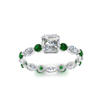 Load image into Gallery viewer, marquise-and-round-eternity-asscher-cut-diamond-engagement-ring-with-emerald-in-white-gold-FDEWB9398ASRGEMGRANGLE5-NL-WG_f10f77f0-0ef4-4cc6-b551-04144716aff7.jpg?v=1756456618

