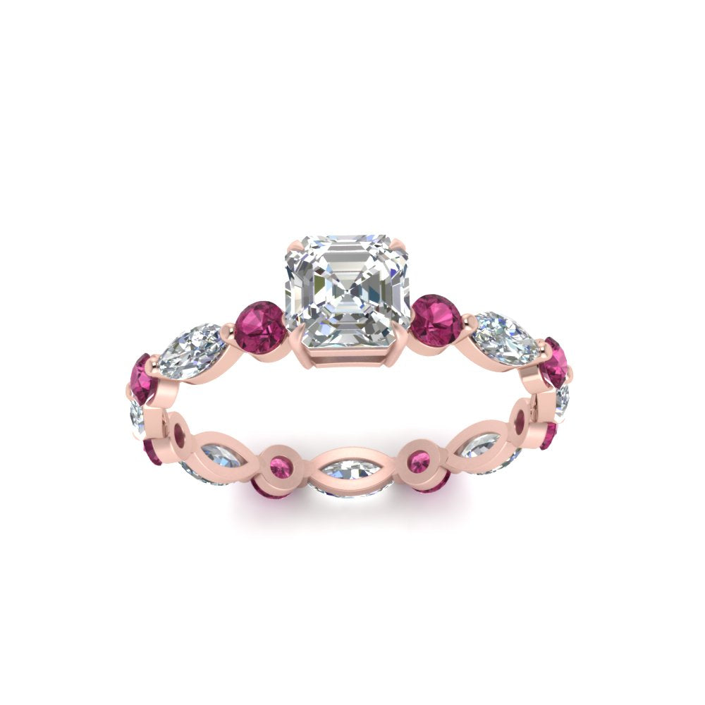 marquise-and-round-eternity-asscher-cut-diamond-engagement-ring-with-pink-sapphire-in-rose-gold-FDEWB9398ASRGSADRPIANGLE5-NL-RG.jpg?v=1756456464