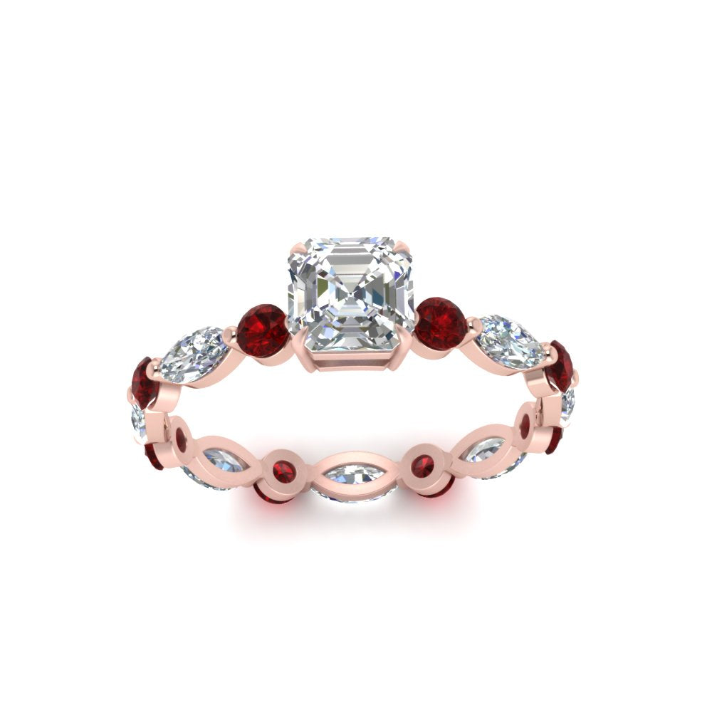 marquise-and-round-eternity-asscher-cut-diamond-engagement-ring-with-ruby-in-rose-gold-FDEWB9398ASRGRUDRANGLE5-NL-RG.jpg?v=1756456464