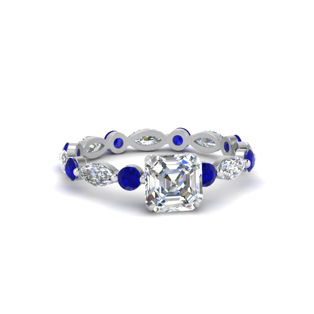 marquise-and-round-eternity-asscher-cut-diamond-engagement-ring-with-sapphire-in-white-gold-FDEWB9398ASRGSABL-NL-WG.jpg?v=1756456464