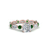 Load image into Gallery viewer, marquise-and-round-eternity-cushion-cut-diamond-engagement-ring-with-emerald-in-rose-gold-FDEWB9398CURGEMGR-NL-RG_637c48a6-0dde-4695-920f-3ceab17f83a3.jpg?v=1756456629