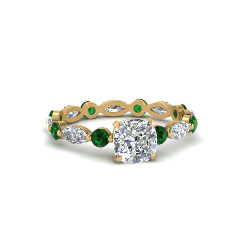 marquise-and-round-eternity-cushion-cut-diamond-engagement-ring-with-emerald-in-yellow-gold-FDEWB9398CURGEMGR-NL-YG.jpg?v=1756456481