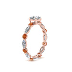 Load image into Gallery viewer, marquise-and-round-eternity-cushion-cut-diamond-engagement-ring-with-orange-sapphire-in-rose-gold-FDEWB9398CURGSAORANGLE2-NL-RG_8f84b3f9-c66b-42e8-96cb-019c4b40c604.jpg?v=1756456629

