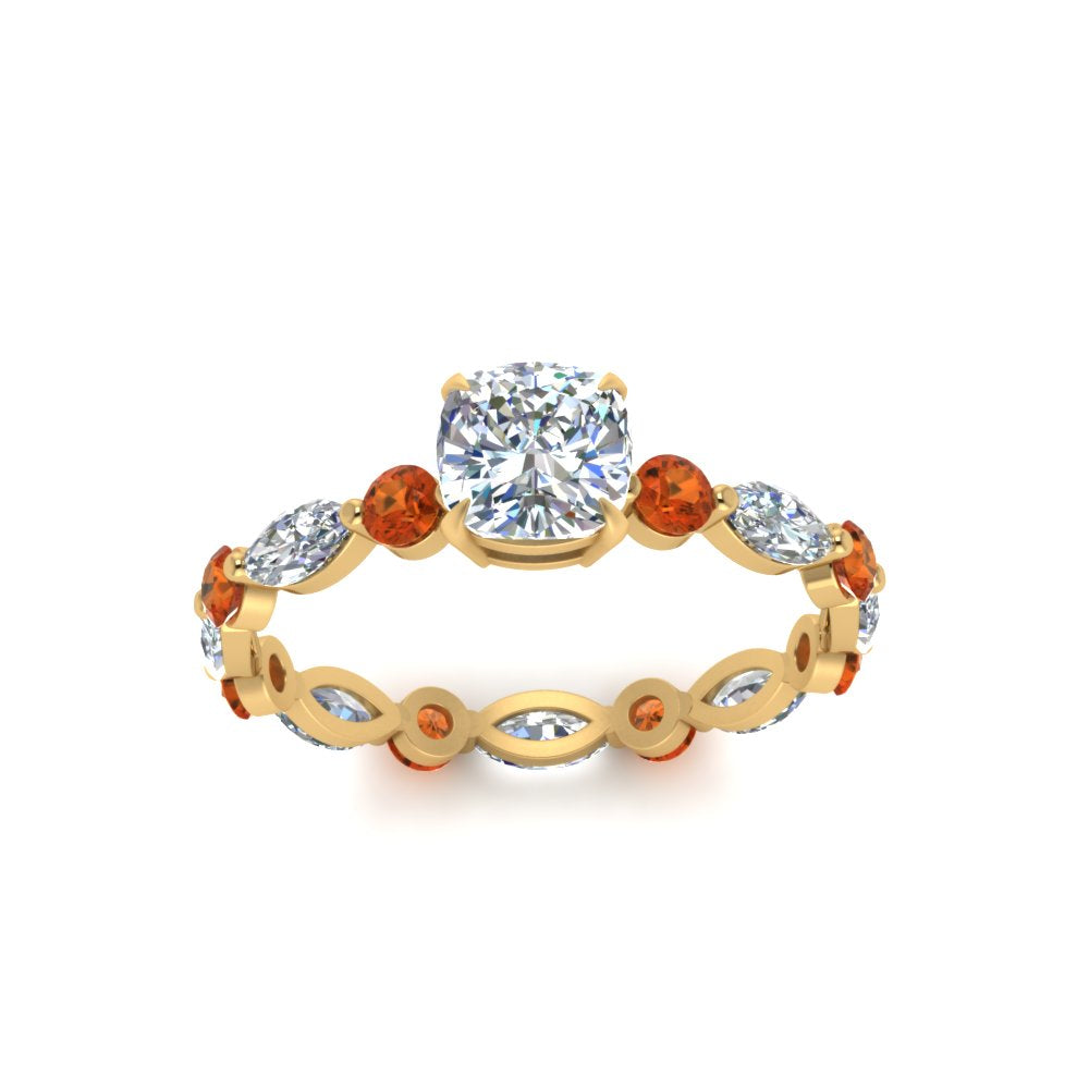 marquise-and-round-eternity-cushion-cut-diamond-engagement-ring-with-orange-sapphire-in-yellow-gold-FDEWB9398CURGSAORANGLE5-NL-YG.jpg?v=1756456481