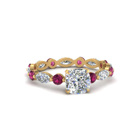 marquise-and-round-eternity-cushion-cut-diamond-engagement-ring-with-pink-sapphire-in-yellow-gold-FDEWB9398CURGSADRPI-NL-YG.jpg?v=1756456480