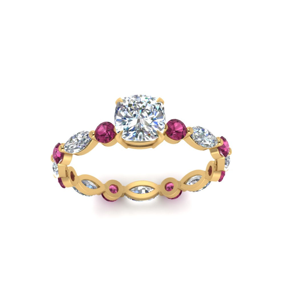 marquise-and-round-eternity-cushion-cut-diamond-engagement-ring-with-pink-sapphire-in-yellow-gold-FDEWB9398CURGSADRPIANGLE5-NL-YG.jpg?v=1756456480