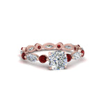 Load image into Gallery viewer, marquise-and-round-eternity-cushion-cut-diamond-engagement-ring-with-ruby-in-rose-gold-FDEWB9398CURGRUDR-NL-RG.jpg?v=1756456481
