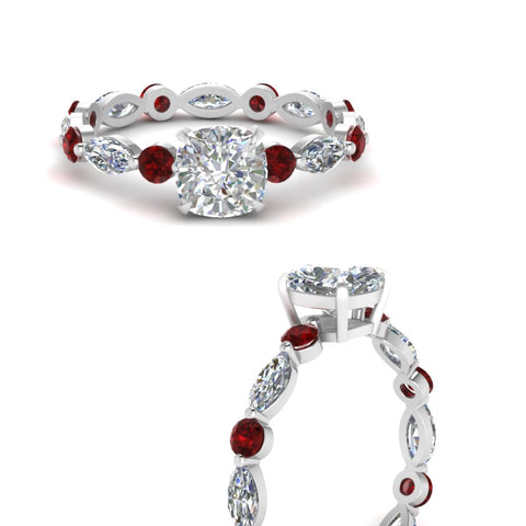 marquise-and-round-eternity-cushion-cut-diamond-engagement-ring-with-ruby-in-white-gold-FDEWB9398CURGRUDRANGLE3-NL-WG.jpg?v=1756456481