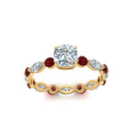 Load image into Gallery viewer, marquise-and-round-eternity-cushion-cut-diamond-engagement-ring-with-ruby-in-yellow-gold-FDEWB9398CURGRUDRANGLE5-NL-YG.jpg?v=1756456481
