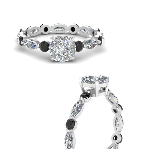 marquise-and-round-eternity-cushion-cut-engagement-ring-with-black-diamond-in-white-gold-FDEWB9398CURGBLACKANGLE3-NL-WG_850727ae-027b-4123-9c56-57b1b2af8f16.jpg?v=1756456630