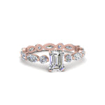 Load image into Gallery viewer, marquise-and-round-eternity-emerald-cut-diamond-engagement-ring-in-rose-gold-FDEWB9398EMR-NL-RG.jpg?v=1756456494
