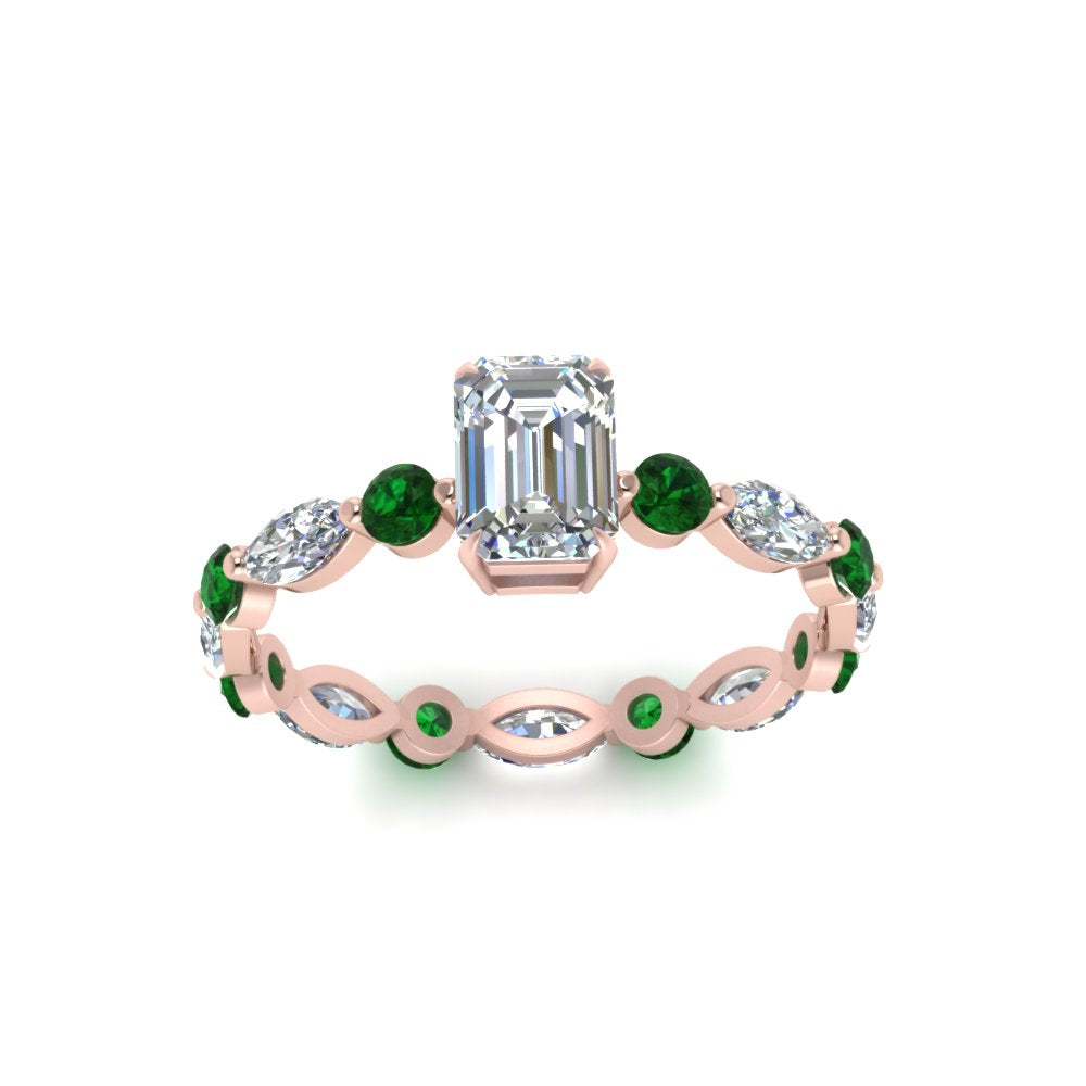 marquise-and-round-eternity-emerald-cut-diamond-engagement-ring-with-emerald-in-rose-gold-FDEWB9398EMRGEMGRANGLE5-NL-RG.jpg?v=1756456494