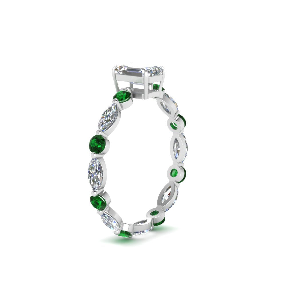 marquise-and-round-eternity-emerald-cut-diamond-engagement-ring-with-emerald-in-white-gold-FDEWB9398EMRGEMGRANGLE2-NL-WG.jpg?v=1756456495