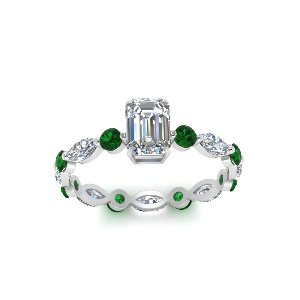 marquise-and-round-eternity-emerald-cut-diamond-engagement-ring-with-emerald-in-white-gold-FDEWB9398EMRGEMGRANGLE5-NL-WG.jpg?v=1756456494