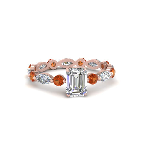 marquise-and-round-eternity-emerald-cut-diamond-engagement-ring-with-orange-sapphire-in-rose-gold-FDEWB9398EMRGSAOR-NL-RG.jpg?v=1756456494