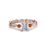 Load image into Gallery viewer, marquise-and-round-eternity-emerald-cut-diamond-engagement-ring-with-orange-sapphire-in-rose-gold-FDEWB9398EMRGSAOR-NL-RG_4a54ae2c-0dde-48d7-82d4-66428691a8e8.jpg?v=1756456642
