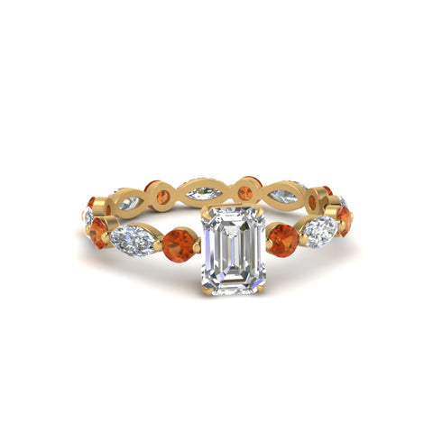 marquise-and-round-eternity-emerald-cut-diamond-engagement-ring-with-orange-sapphire-in-yellow-gold-FDEWB9398EMRGSAOR-NL-YG.jpg?v=1756456495