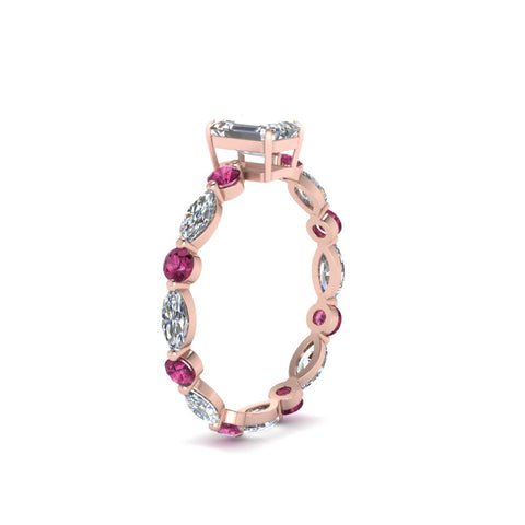 marquise-and-round-eternity-emerald-cut-diamond-engagement-ring-with-pink-sapphire-in-rose-gold-FDEWB9398EMRGSADRPIANGLE2-NL-RG.jpg?v=1756456494
