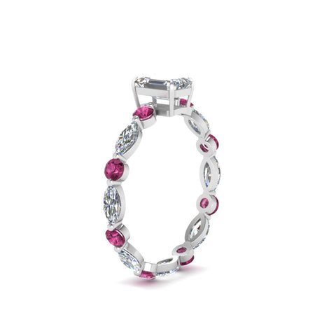 marquise-and-round-eternity-emerald-cut-diamond-engagement-ring-with-pink-sapphire-in-white-gold-FDEWB9398EMRGSADRPIANGLE2-NL-WG.jpg?v=1756456495