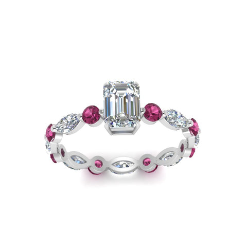 marquise-and-round-eternity-emerald-cut-diamond-engagement-ring-with-pink-sapphire-in-white-gold-FDEWB9398EMRGSADRPIANGLE5-NL-WG.jpg?v=1756456495