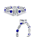 Load image into Gallery viewer, marquise-and-round-eternity-emerald-cut-diamond-engagement-ring-with-sapphire-in-white-gold-FDEWB9398EMRGSABLANGLE3-NL-WG_8893a2ff-152f-46e9-8a5b-b1880c7e6c83.jpg?v=1756456642

