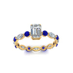 Load image into Gallery viewer, marquise-and-round-eternity-emerald-cut-diamond-engagement-ring-with-sapphire-in-yellow-gold-FDEWB9398EMRGSABLANGLE5-NL-YG_9b9f388f-5af7-43fb-973c-bc273d509a19.jpg?v=1756456641
