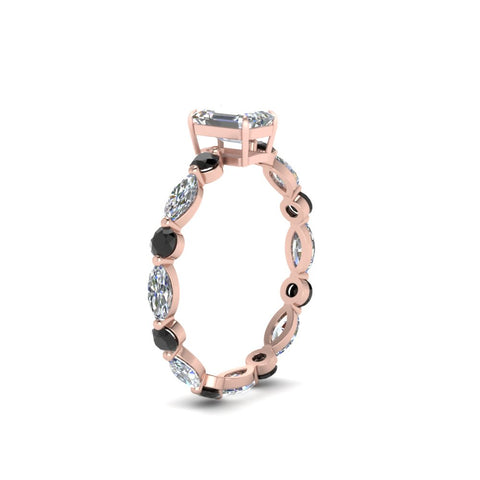 marquise-and-round-eternity-emerald-cut-engagement-ring-with-black-diamond-in-rose-gold-FDEWB9398EMRGBLACKANGLE2-NL-RG.jpg?v=1756456495