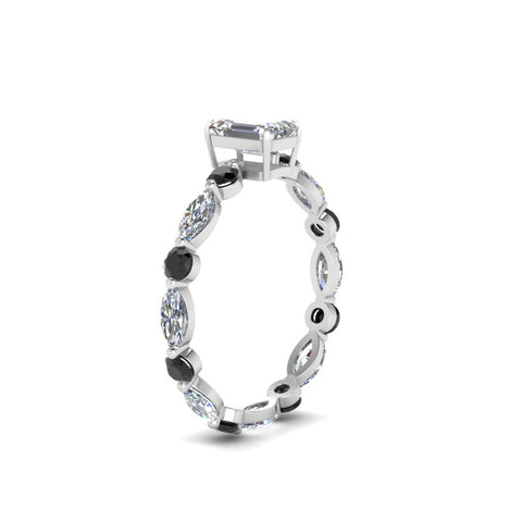 marquise-and-round-eternity-emerald-cut-engagement-ring-with-black-diamond-in-white-gold-FDEWB9398EMRGBLACKANGLE2-NL-WG.jpg?v=1756456495