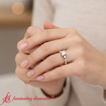 Load image into Gallery viewer, marquise-and-round-eternity-engagement-ring-yellow-gold-fdens9398r2-model
